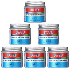 White Lithium Grease,Excellent Lubricant for Marine Grease,Sewing Machine Oil,Garage Door Grease More Durable Than Garage Door Lubricant Spray - 2.8oz Brush Top Can