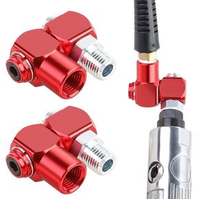 EMVANV 2pcs 1/4inch Air Hose Connector, 360 Degree Swivel Air Hose Connector, Industrial Swivel Air Fittings Swivel Air Hose Connector, Industrial Air Fittings and Pneumatic Tool