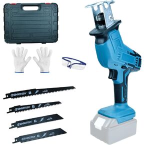 Cordless Reciprocating Saw,Saber Saw for Makita 18V Batteries, Variable Speed, Chainsaw with Safety Latch, Battery-Powered Chainsaw for Cutting Wood, Metal and Plastic.
