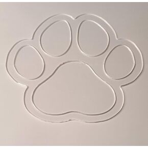 Dog Paw Print Tray,Inlay Acrylic Router Template,Charcuterie Board Template,Acrylic Templates for Woodworking Charcuterie (7''x7'')