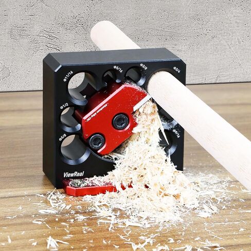 طقم أدوات صنع الأوتاد مكون من 8 قطع مع حشوات من الكربيد - قاطع وتد من سبائك الألومنيوم الدقيق للأعمال الخشبية، حجم إمبراطوري 5/16-3/4 بوصة مع أداة تحويل رأس الوتد in Kuwait