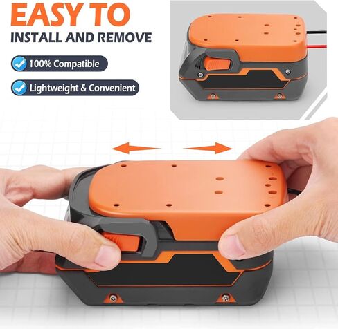 محول بطارية عجلات الطاقة من Ecarke لRidgid AEG 18 فولت بطارية ليثيوم مفرطة موصل الطاقة محول البطارية 12 قياس الروبوتات لشاحنة سيارة لعبة RC DIY، دراجة إلكترونية in Kuwait