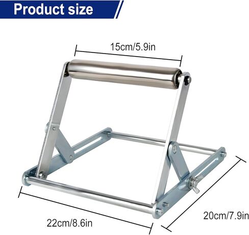 حامل منشار ميتري قابل للتعديل من تريند (150)، سعة 140 رطل، إطار دعم آلة القطع قابل للتعديل، تعديل الارتفاع من 2 بوصة إلى 6.3 بوصة، R/STAND/A in Kuwait