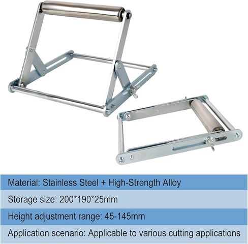 حامل منشار ميتري قابل للتعديل من تريند (150)، سعة 140 رطل، إطار دعم آلة القطع قابل للتعديل، تعديل الارتفاع من 2 بوصة إلى 6.3 بوصة، R/STAND/A in Kuwait