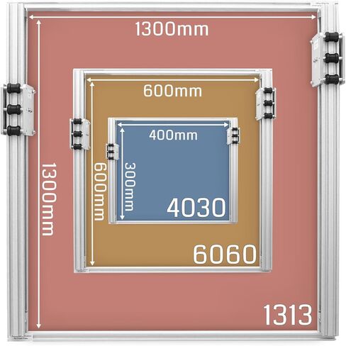 Genmitsu 52 بوصة × 52 بوصة (1318 × 1311 مم) مجموعة ملحقات مطورة لمحور XY لجهاز التوجيه باستخدام الحاسب الآلي PROVerXL 4030 V2، XYS-1313 in Kuwait