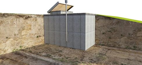 Underground Fallout Shelter Plans, DIY Concrete Storage Shed, Small Kit for Home Use, bfos1 in Saudi Arabia