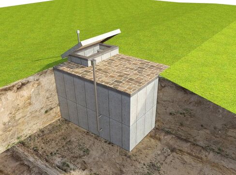 Underground Fallout Shelter Plans, DIY Concrete Storage Shed, Small Kit for Home Use, bfos1 in Saudi Arabia