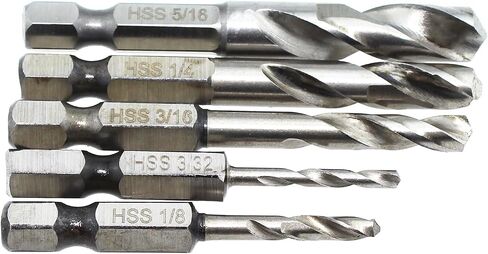 Metal Hexagonal Shank Short Drill Bit Set Suitable for Working with Plastics and Wood and Hard Metal in Saudi Arabia