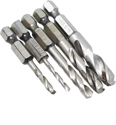 Metal Hexagonal Shank Short Drill Bit Set Suitable for Working with Plastics and Wood and Hard Metal in Saudi Arabia