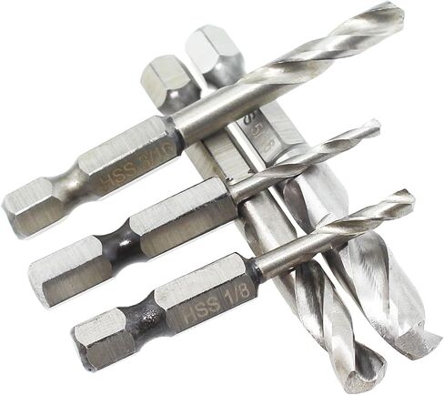 Metal Hexagonal Shank Short Drill Bit Set Suitable for Working with Plastics and Wood and Hard Metal in Saudi Arabia
