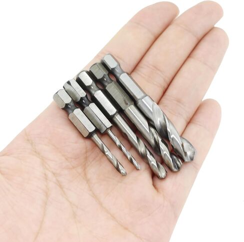 Metal Hexagonal Shank Short Drill Bit Set Suitable for Working with Plastics and Wood and Hard Metal in Saudi Arabia
