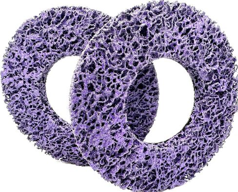 2 Pack 6" Replacement Pad for Hub Cleaning Tool, Hook & Loop Brake Wheel Hub Purple Resurfacing & Cleaning Disc, Compatible for use with Bilitools, Steelman, Hazet & Mueller-Kueps Holders in Saudi Arabia