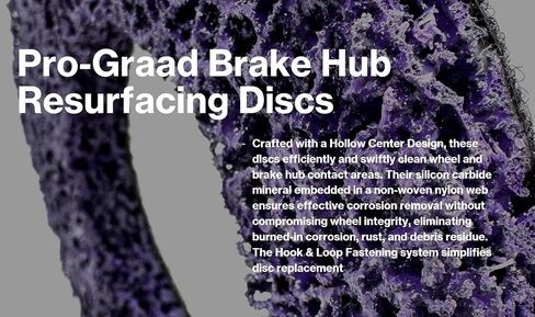 2 Pack 6" Replacement Pad for Hub Cleaning Tool, Hook & Loop Brake Wheel Hub Purple Resurfacing & Cleaning Disc, Compatible for use with Bilitools, Steelman, Hazet & Mueller-Kueps Holders in Saudi Arabia