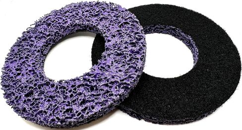 2 Pack 6" Replacement Pad for Hub Cleaning Tool, Hook & Loop Brake Wheel Hub Purple Resurfacing & Cleaning Disc, Compatible for use with Bilitools, Steelman, Hazet & Mueller-Kueps Holders in Saudi Arabia