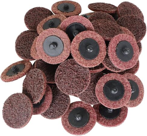 50 Pcs 2Inch Maroon Quick Change Surface Prep Conditioning Discs, for Metal Surface Treatment, Cleaning, Polishing, and Deburring in Saudi Arabia