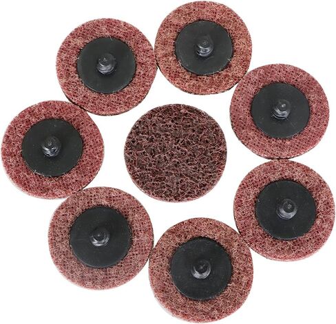 50 Pcs 2Inch Maroon Quick Change Surface Prep Conditioning Discs, for Metal Surface Treatment, Cleaning, Polishing, and Deburring in Saudi Arabia
