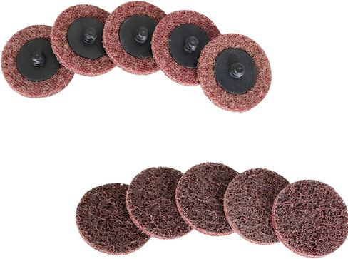 50 Pcs 2Inch Maroon Quick Change Surface Prep Conditioning Discs, for Metal Surface Treatment, Cleaning, Polishing, and Deburring in Saudi Arabia