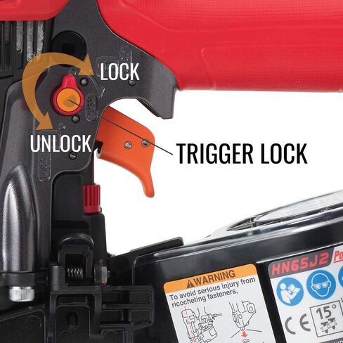 جهاز تثبيت المسامير المعدني بملف الضغط العالي PowerLite HN65J2 حتى 2-1/2 بوصة in Kuwait