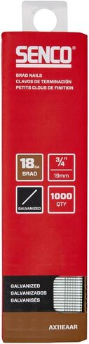SENCO AX11EAAR 3/4" 18 Gauge Brad Nails, Galvanized Finish 1,000 Count Pack in Saudi Arabia