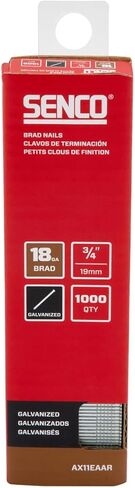 SENCO AX11EAAR 3/4" 18 Gauge Brad Nails, Galvanized Finish 1,000 Count Pack in Saudi Arabia