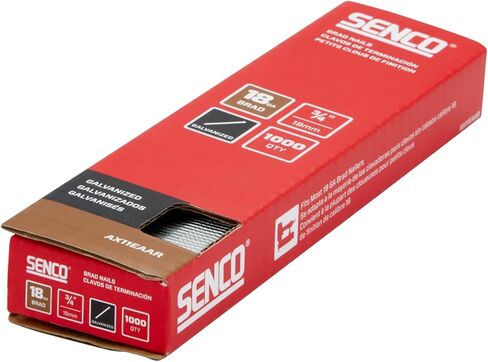 SENCO AX11EAAR 3/4" 18 Gauge Brad Nails, Galvanized Finish 1,000 Count Pack in Saudi Arabia