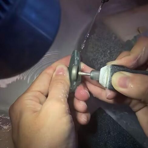 𝐋𝐮𝐨 𝐤𝐞 13 Pcs Diamond Burr - 3/32'' Shank Diamond Burs Stone Carving Bits for Dremel Rotary Tools(Cylinder Shape) in Kuwait