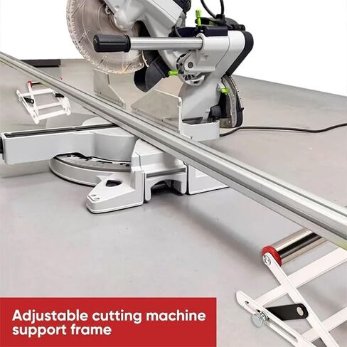 Adjustable Cutting Machine Support Frame, Table Saw Stand Height Adjustable,Cutting Machine Attachment，Material Rack（2pc）, white in Saudi Arabia