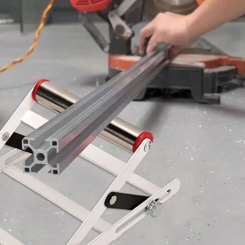 Adjustable Cutting Machine Support Frame, Table Saw Stand Height Adjustable,Cutting Machine Attachment，Material Rack（2pc）, white in Saudi Arabia