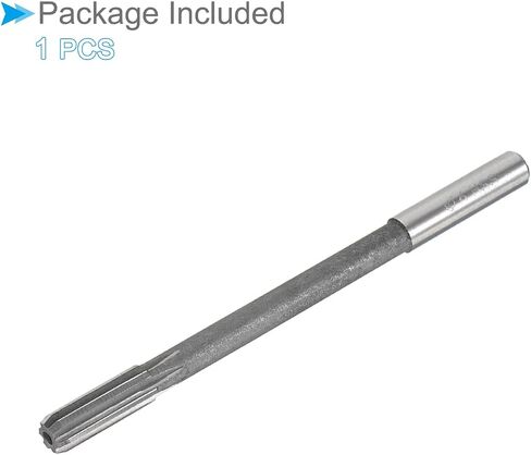 Chucking Reamer, 6mm Cutting Diameter 6 Flutes H8, High Speed Steel Round Shank Reaming Drill Bit - (Applications: for Aluminum Iron Copper Plastic Wood) in Saudi Arabia