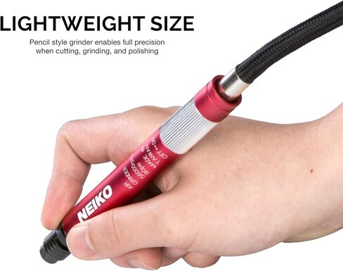 مطحنة هواء صغيرة من نيكو 10649A | سعة 1/8 بوصة (3 مم) | نوع القلم الرصاص | 54,000 دورة في الدقيقة | لتنظيف القوالب، والدوارات، وألواح الدعم، ووسادات الفرامل، والحوامل، وما إلى ذلك (عبوة من 40 قطعة) in Kuwait