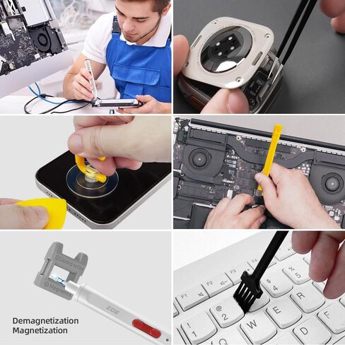 Electric screwdriver cordless set,40-in-1 precision screwdriver set with LED light and 20 S2 magnetic Bits,Small tool kit for Phones,Laptops,Watches,Electronics,Mini battery powered screwdriver set in Saudi Arabia