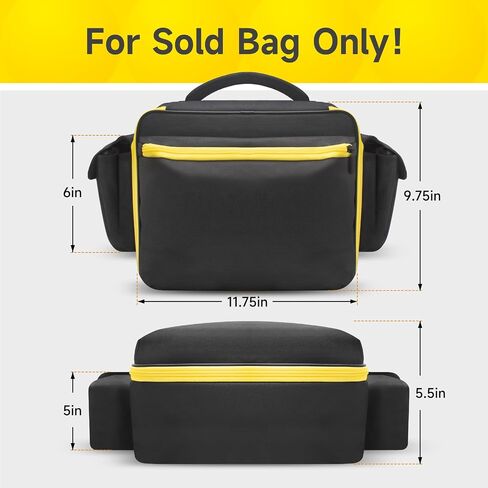 Air Compressor Bag for DEWALT 20V MAX Tire Inflator DCC020IB with Cordless Tools Storage Holder and 2 Pack Battery Pocket (Bag Only) in Saudi Arabia