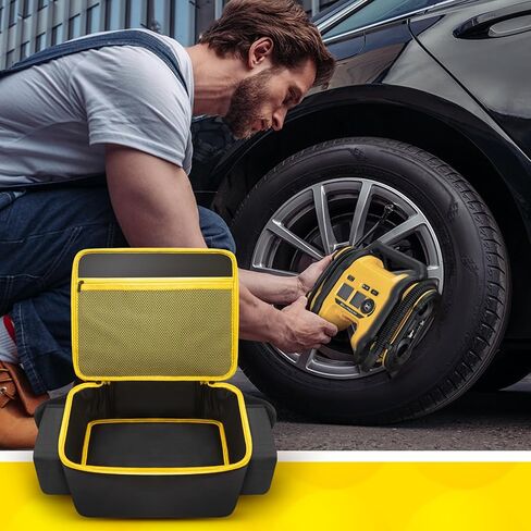 Air Compressor Bag for DEWALT 20V MAX Tire Inflator DCC020IB with Cordless Tools Storage Holder and 2 Pack Battery Pocket (Bag Only) in Saudi Arabia