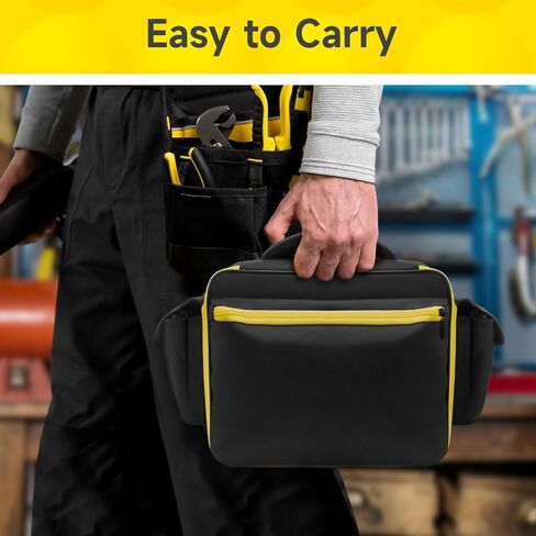 Air Compressor Bag for DEWALT 20V MAX Tire Inflator DCC020IB with Cordless Tools Storage Holder and 2 Pack Battery Pocket (Bag Only) in Saudi Arabia