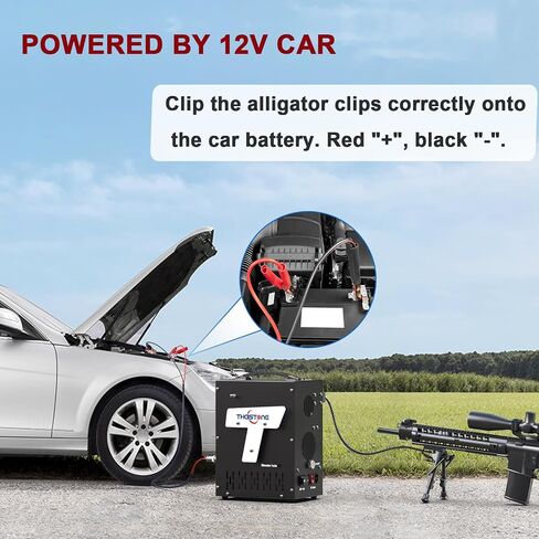 PCP Air Compressor,4500Psi/30Mpa,Auto-Stop, Built-in Oil/Water-Free Separator Filter, Powered by Car 12V DC or Home 110V AC, Paintball/Scuba Tank Compressor in Saudi Arabia