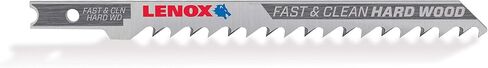LENOX Tools 1990846 U-Shank Clean Wood Cutting Jig Saw Blade, 4" x 5/16" 6 TPI, 5 Pack in Saudi Arabia