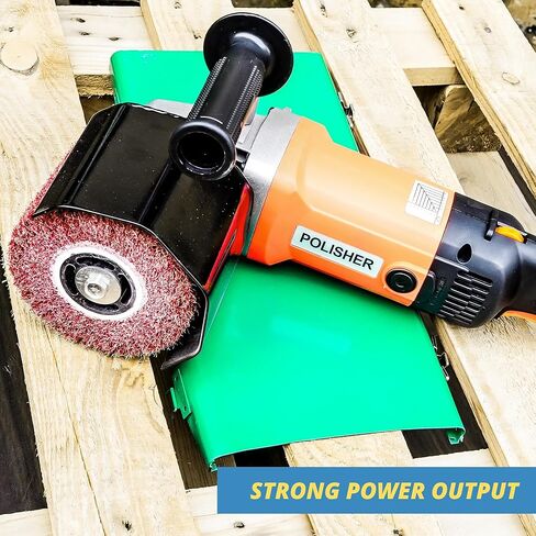 ماكينة صنفرة طبلة محمولة، 6 أدوات تلميع متغيرة السرعة، أداة تلميع 1400 وات، آلة تلميع، أداة ترطيب السطح مع عجلة تلميع 4 × 4.7 بوصة لبلاط السيراميك الخشبي والفولاذ المقاوم للصدأ المعدني in Kuwait