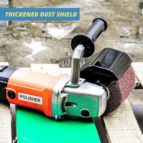 ماكينة صنفرة طبلة محمولة، 6 أدوات تلميع متغيرة السرعة، أداة تلميع 1400 وات، آلة تلميع، أداة ترطيب السطح مع عجلة تلميع 4 × 4.7 بوصة لبلاط السيراميك الخشبي والفولاذ المقاوم للصدأ المعدني in Kuwait