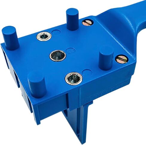 Improved Handheld Dowel Jig Kit, Dowling Jig 14-Piece Accessory Set for Efficient Corner Edge Surface Joints Works with Lumber 1/2" to 1-1/2" Thick （Yellow） in Saudi Arabia