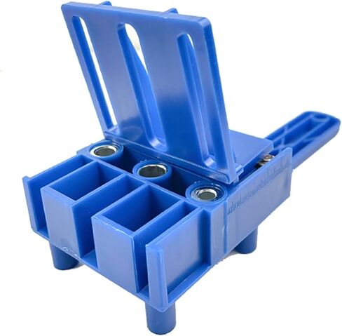 Improved Handheld Dowel Jig Kit, Dowling Jig 14-Piece Accessory Set for Efficient Corner Edge Surface Joints Works with Lumber 1/2" to 1-1/2" Thick （Yellow） in Saudi Arabia