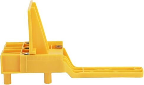 Improved Handheld Dowel Jig Kit, Dowling Jig 14-Piece Accessory Set for Efficient Corner Edge Surface Joints Works with Lumber 1/2" to 1-1/2" Thick （Yellow） in Saudi Arabia