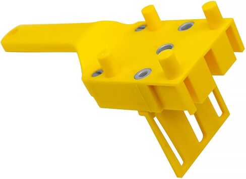 مجموعة أدوات وتد محمولة محسنة، مجموعة ملحقات مكونة من 14 قطعة لمفاصل سطح حافة الزاوية الفعالة تعمل مع الخشب بسمك 1/2 بوصة إلى 1-1/2 بوصة (أصفر) in Kuwait