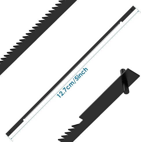 5 بوصة شفرة المنشار التمرير، 40 قطعة استبدال شفرة المنشار التمرير نهاية الدبوس 24 TPI لـ 3921 3922 SC165VS وجميع 15 بوصة و16 بوصة، SK5 شفرة منشار قطع معدنية عالية الكربون من الفولاذ للخشب والبلاستيك in Kuwait