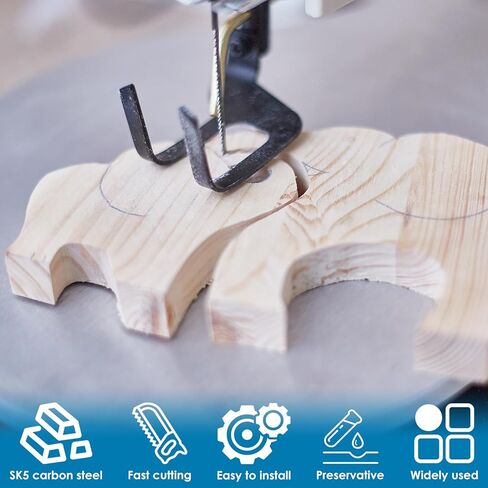 5 بوصة شفرة المنشار التمرير، 40 قطعة استبدال شفرة المنشار التمرير نهاية الدبوس 24 TPI لـ 3921 3922 SC165VS وجميع 15 بوصة و16 بوصة، SK5 شفرة منشار قطع معدنية عالية الكربون من الفولاذ للخشب والبلاستيك in Kuwait