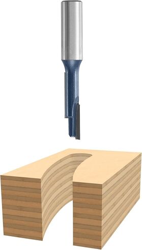 BOSCH 85291M 3/8-Inch Diameter 1-5/16-Inch Cut Carbide Tipped Staggertooth Straight Router Bit 3/8-Inch Shank in Saudi Arabia