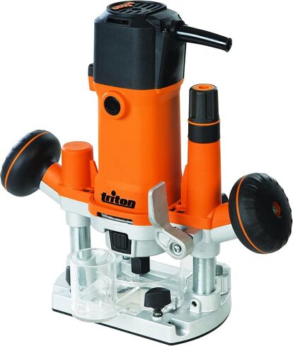 TRITON TMNRTR Compact 7.3 Amp Plunge Base Trim Router with 1.2 HP Variable Speed and 1/4" Collet, Orange in Saudi Arabia