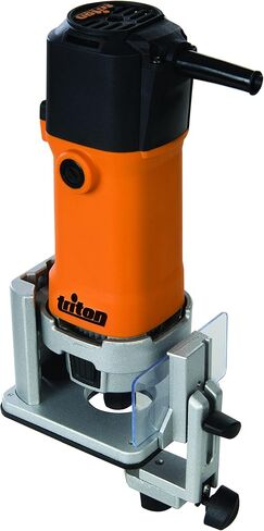 TRITON TMNRTR Compact 7.3 Amp Plunge Base Trim Router with 1.2 HP Variable Speed and 1/4" Collet, Orange in Saudi Arabia