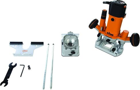 TRITON TMNRTR Compact 7.3 Amp Plunge Base Trim Router with 1.2 HP Variable Speed and 1/4" Collet, Orange in Saudi Arabia