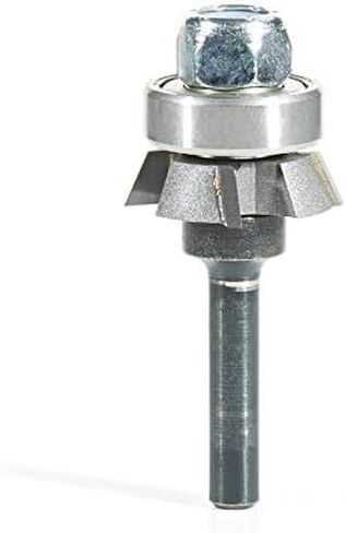 Amana Tool - 47400 Carbide Tipped 4 Wing Flush Trim Single Bevel Cutter Assembly 7/8 Dia x in Saudi Arabia