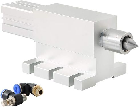 CNCTOPBAOS هوائي Tailstock متحرك أعلى كشتبان CNC حفارة رأس الفهرسة للمحور الروتاري A المحور الرابع المحور الرابع CNC جهاز التوجيه آلة Tailstock بالقطع مركز طحن مخرطة ارتفاع المركز 65 مم in Kuwait